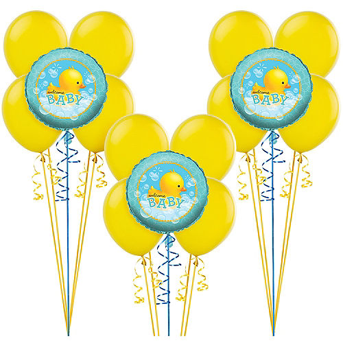Rubber Ducky Baby Shower Balloon Kit 15ct Image #1