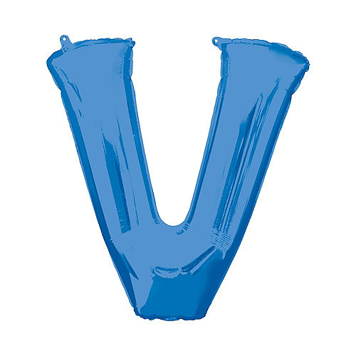 Nav Item for 34in Blue Letter Balloon (V) Image #1