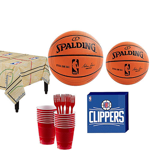 Los Angeles Clippers Party Kit 16 Guests Image #1