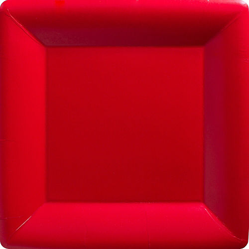 Nav Item for Red Paper Square Dinner Plate, 10.25in, 50ct Image #1