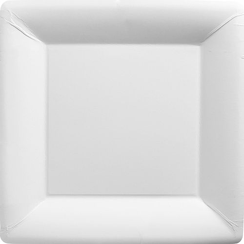 Nav Item for White Paper Square Dinner Plates, 10.25in, 50ct Image #1