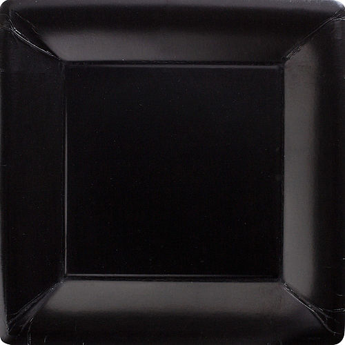 Nav Item for Black Paper Square Dinner Plates, 10.25in, 50ct Image #1