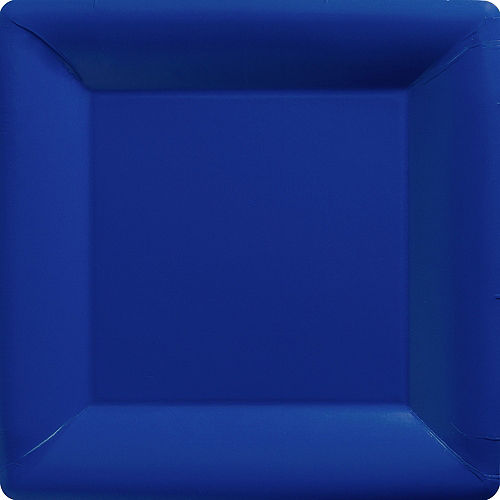Royal Blue Paper Square Dinner Plates, 10.25in, 50ct Image #1
