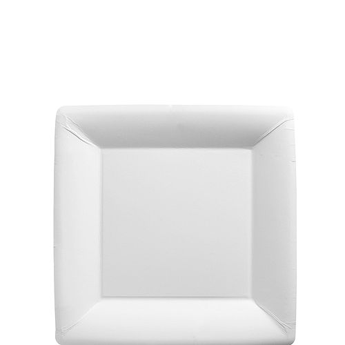 Nav Item for White Paper Square Dessert Plates, 7in, 50ct Image #1