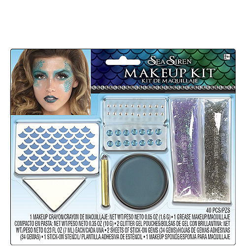 Adult Sea Siren Mermaid Makeup Kit Image #1