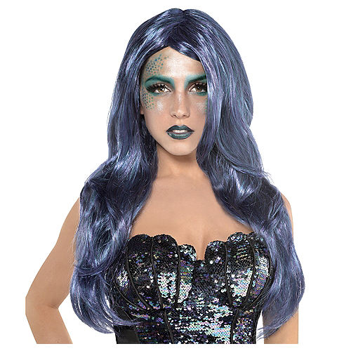 Nav Item for Adult Sea Siren Mermaid Wig Image #1