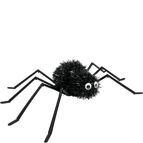 Nav Item for Tinsel Black Spider Decoration Image #1