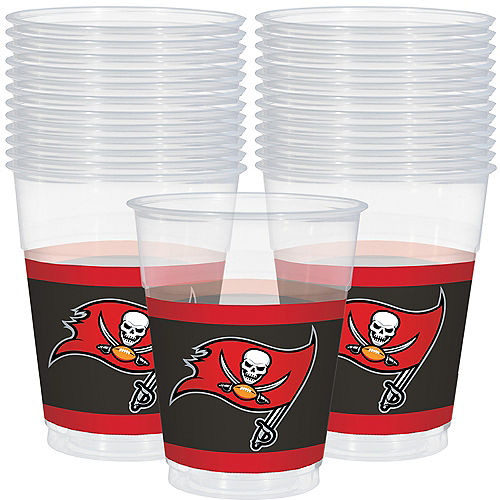 Tampa Bay Buccaneers Plastic Cups 25ct Image #1