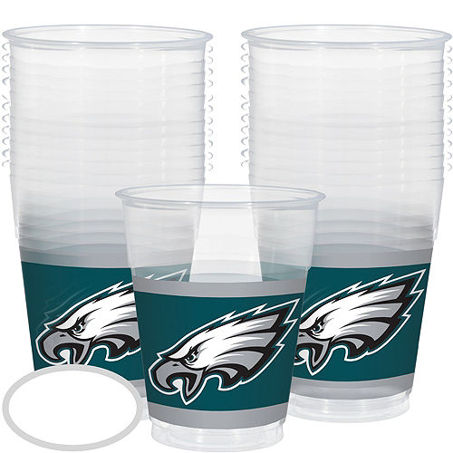 Nav Item for Philadelphia Eagles Plastic Cups 25ct Image #1