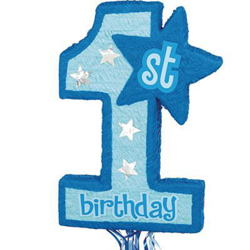 Nav Item for Blue 1st Birthday Pinata Kit with Favors Image #3
