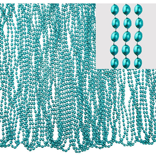Nav Item for Metallic Turquoise Bead Necklaces 50ct Image #1