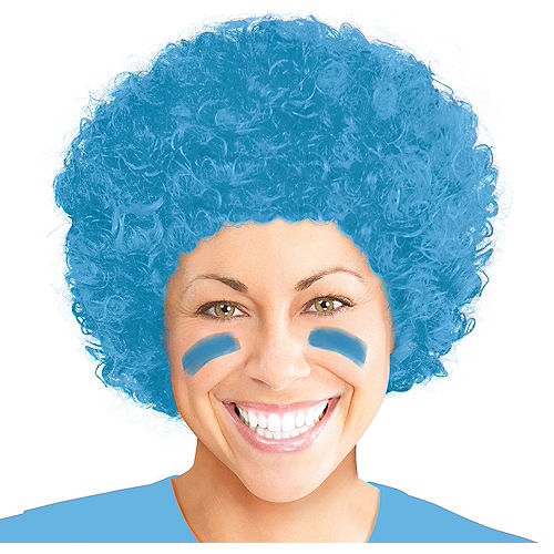 Light Blue Curly Wig Image #1