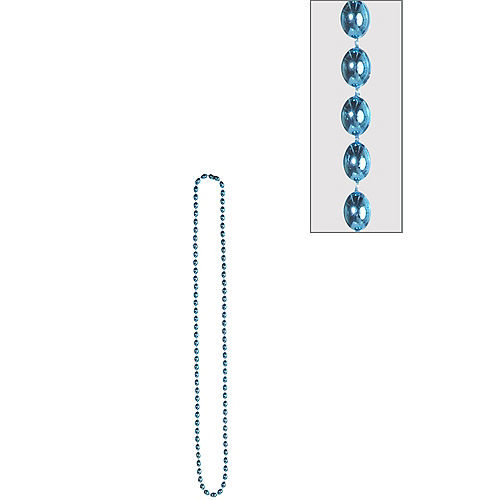 Metallic Turquoise Bead Necklace Image #1
