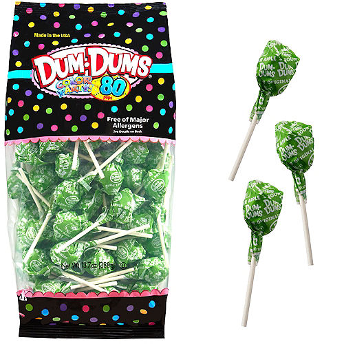 Nav Item for Kiwi Green Dum Dums Lollipops 80pc Image #1