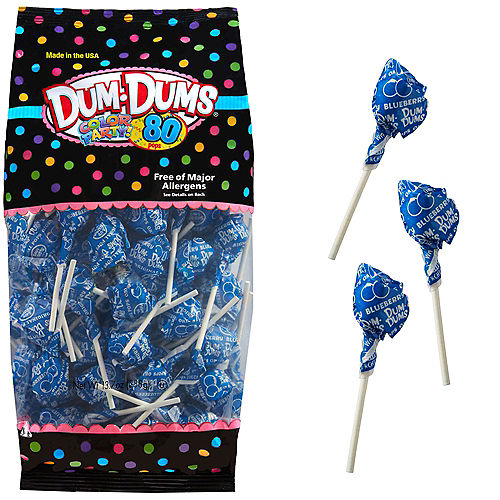 Nav Item for Royal Blue Dum Dums Lollipops 80pc Image #1