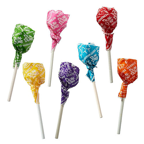 Rainbow Dum Dums Lollipops 80pc Image #2