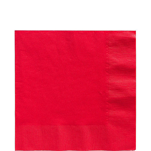 Red Paper Tableware Kit for 50 Guests Image #4