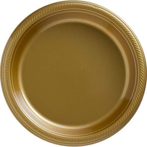 Gold Plastic Tableware Kit for 50 Guests Image #3