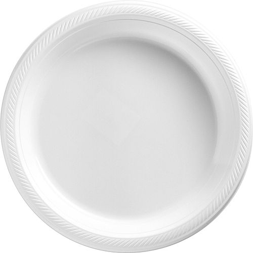 Nav Item for White Plastic Disposable Tableware Kit for 50 Guests Image #3