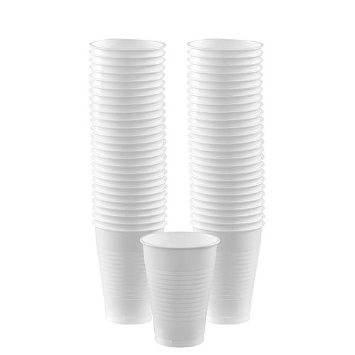 Nav Item for White Plastic Disposable Tableware Kit for 50 Guests Image #5