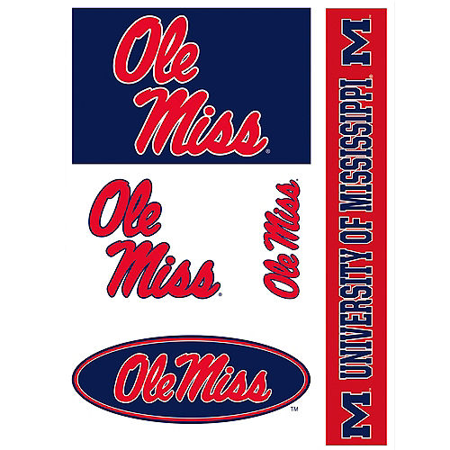 Nav Item for Ole Miss Rebels Decals 5ct Image #1