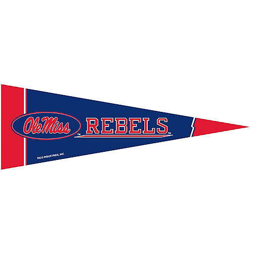 Small Ole Miss Rebels Pennant Flag Image #1