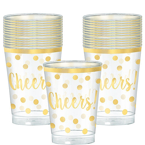 Cheers to a New Year Plastic Cups 30ct Image #1