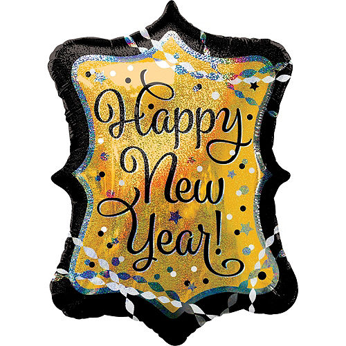 Nav Item for Gold Marquee Happy New Year Balloon Image #1