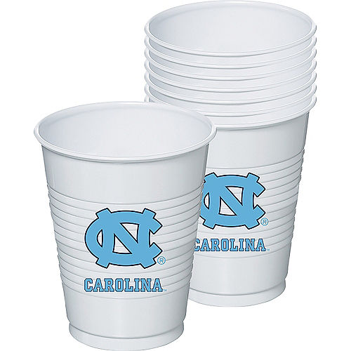 Nav Item for North Carolina Tar Heels Plastic Cups 8ct Image #1