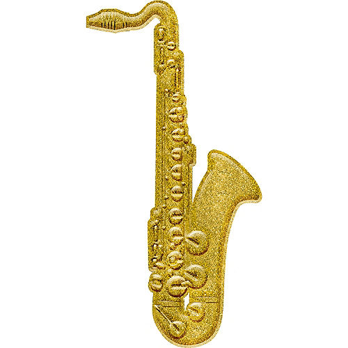 Nav Item for Glitter Gold Saxophone Sign Image #1