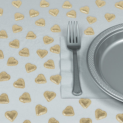 Nav Item for Glitter Gold Hearts Table Scatter 40ct Image #2