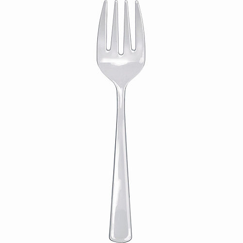 CLEAR Plastic Serving Fork Image #1