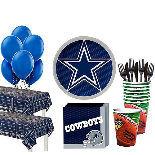 Super Dallas Cowboys Party Kit for 36 Guests