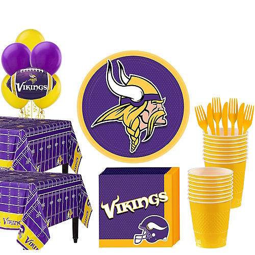 Super Minnesota Vikings Party Kit for 36 Guests Image #1