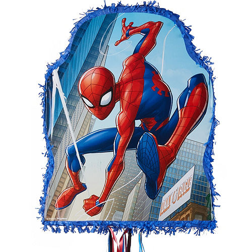 Nav Item for Pull String Blue Spider-Man Pinata Image #1