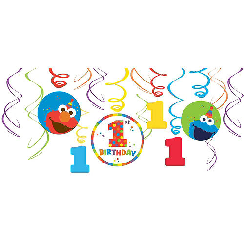 1st Birthday Elmo Decorating Kit Image #3