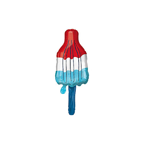 Nav Item for Giant Patriotic Red, White & Blue Ice Pop Balloon, 40in Image #1