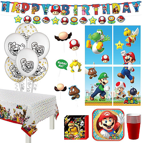 Nav Item for Super Mario Birthday Party Kit for 8 Guests Image #1