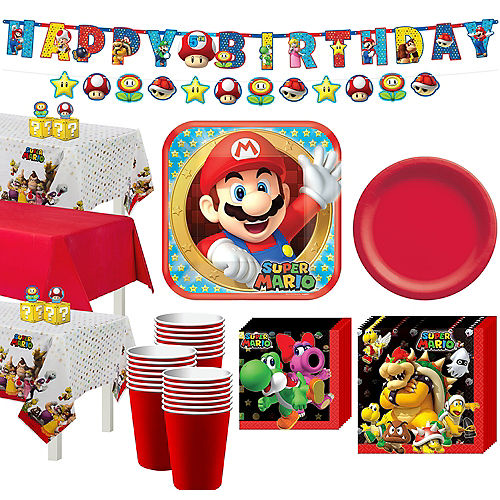 Nav Item for Super Mario Tableware Party Kit for 24 Guests Image #1