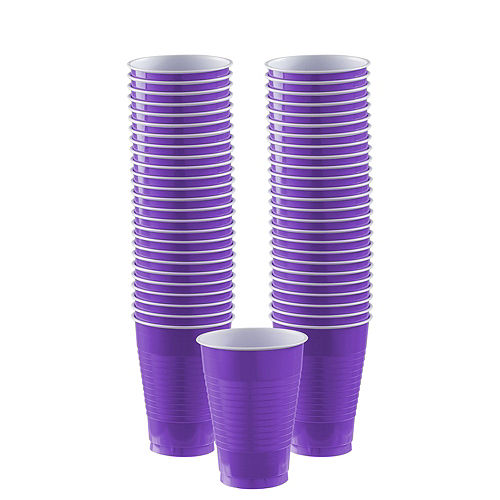 Nav Item for Purple Plastic Tableware Kit for 50 Guests Image #5