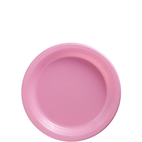 New Pink Plastic Tableware Kit for 50 Guests Image #2
