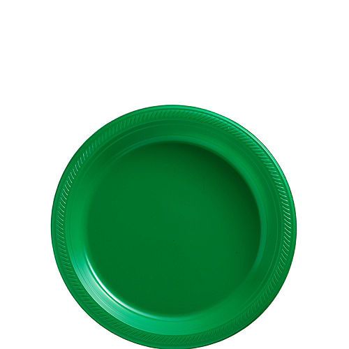 Nav Item for Festive Green Plastic Tableware Kit for 50 Guests Image #2