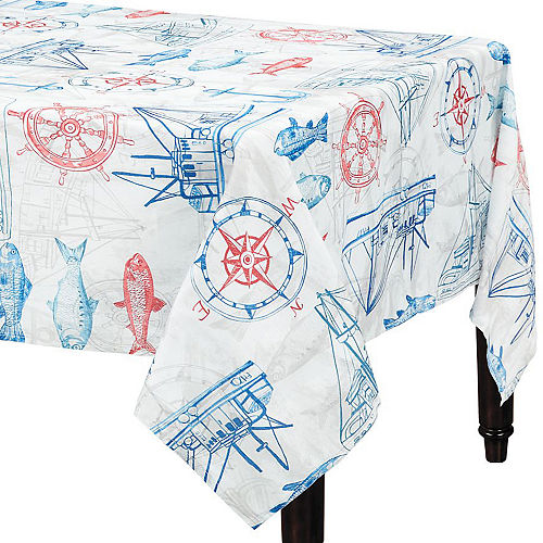 Nautical Fabric Tablecloth Image #1