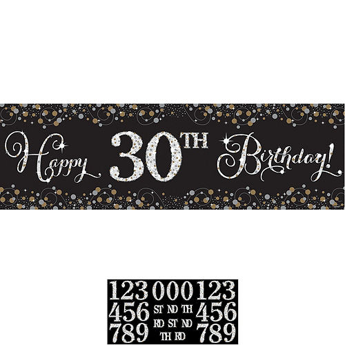 Nav Item for Sparkling Celebration Happy Birthday Banner Kit Image #1