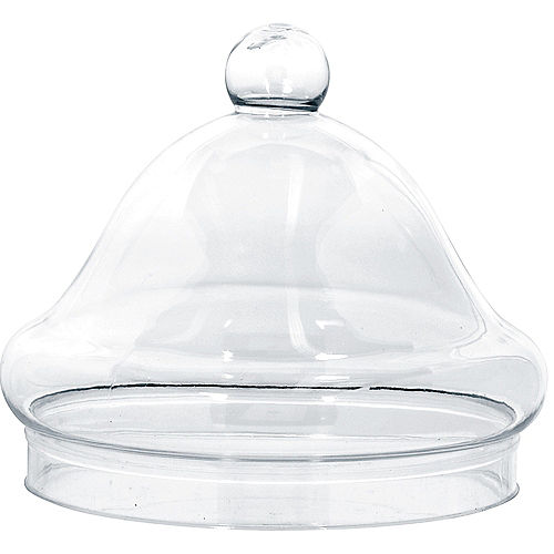 Large CLEAR Plastic Apothecary Jar Lid Image #1
