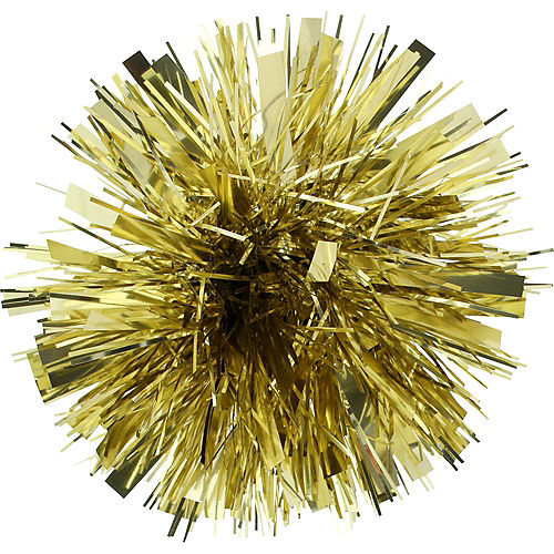 Gold Tinsel Gift Bow Image #1
