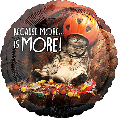Nav Item for Halloween Candy Cat Balloon, 17in Image #1