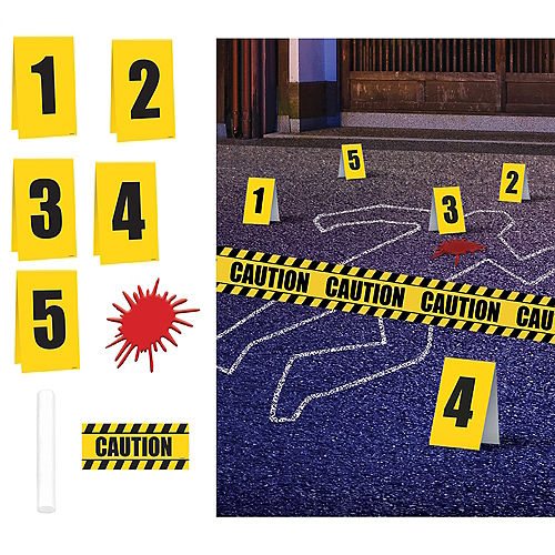 Nav Item for Crime Scene Decorating Kit 8pc Image #1
