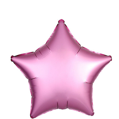 Pink Satin Star Balloon, 19in Image #1