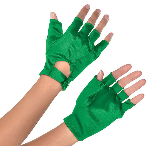 Nav Item for Adult Green Fingerless Gloves Image #1